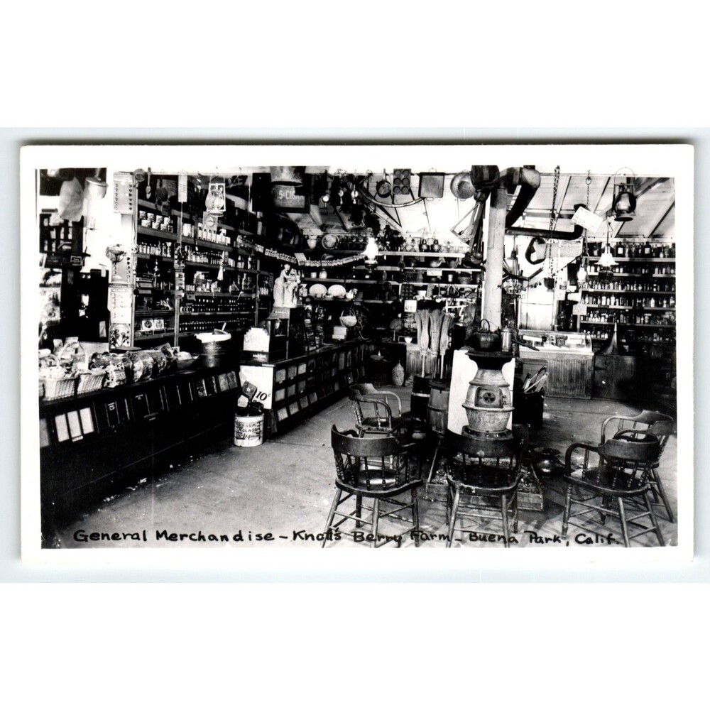 Ghost Town General Store Knott's Berry Place Buena Park Ca. RPPC Photo Postcard